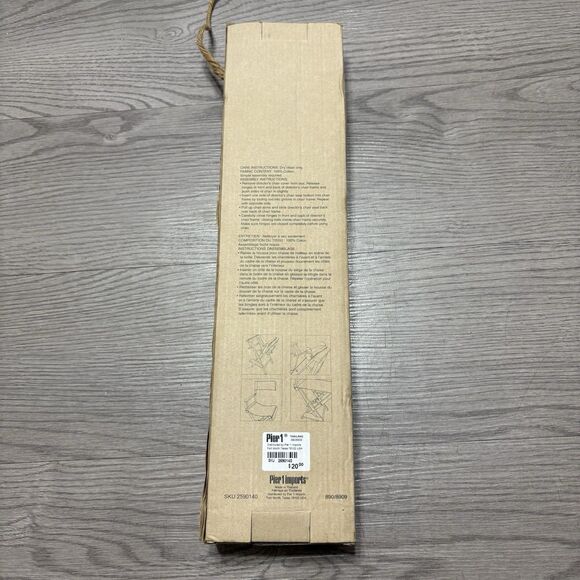 Pier 1 Imports Director's Chair Cover, Striped New In Box - Picture 3 of 6